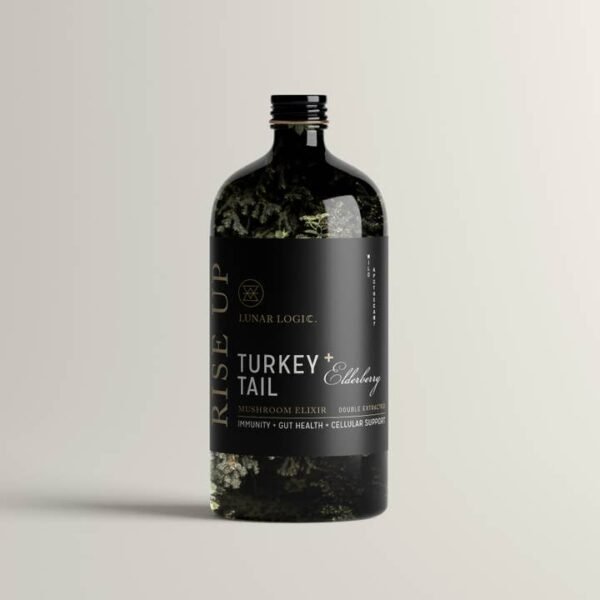 Rise Up Turkey Tail + Elderberry Mushroom Elixir – Super-Concentrated Immune Support & Energy Boost