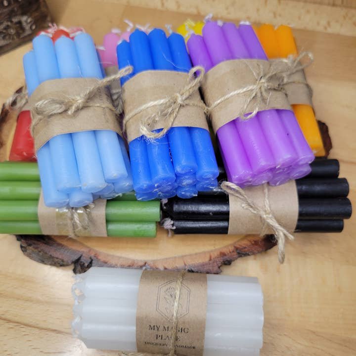 Wholesale Pack of 10 Colored Spell Candles – 4" Chime Candles for Rituals, Prayers & Ambiance - Image 5