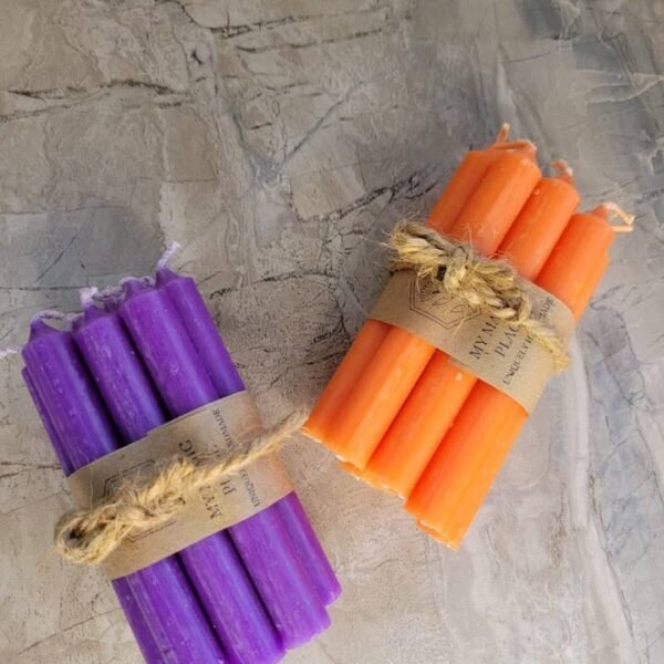Wholesale Set of 10 Mini 4" Chime Candles – Unscented Spell Candles for Rituals, Blessings & Home Decor - Image 5