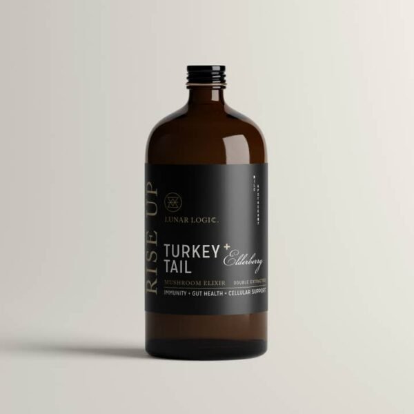 Rise Up Turkey Tail + Elderberry Mushroom Elixir – Super-Concentrated Immune Support & Energy Boost
