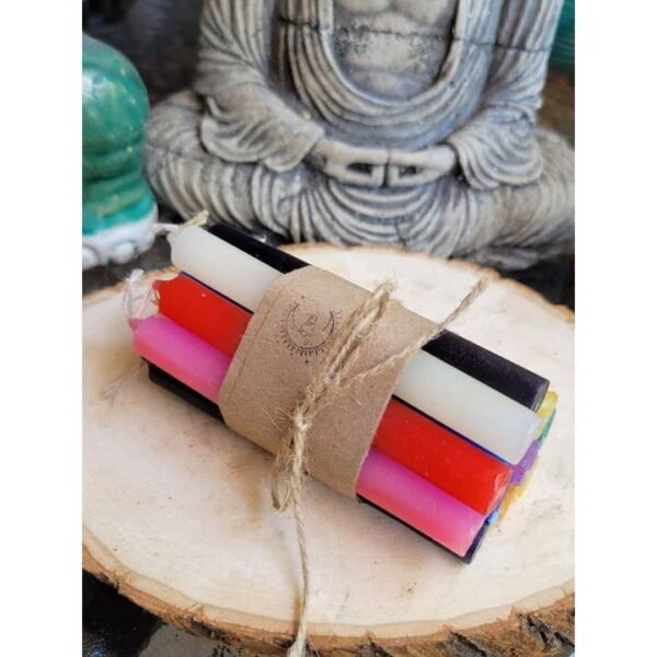 Wholesale Set of 10 Assorted Color Mini 4" Chime Candles – Unscented Spell Candles for Rituals & Ambiance - Image 4