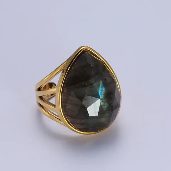 Colorful Teardrop Gemstone Ring Y446 ~Y451, Y459, Y480, Y481 - Image 14