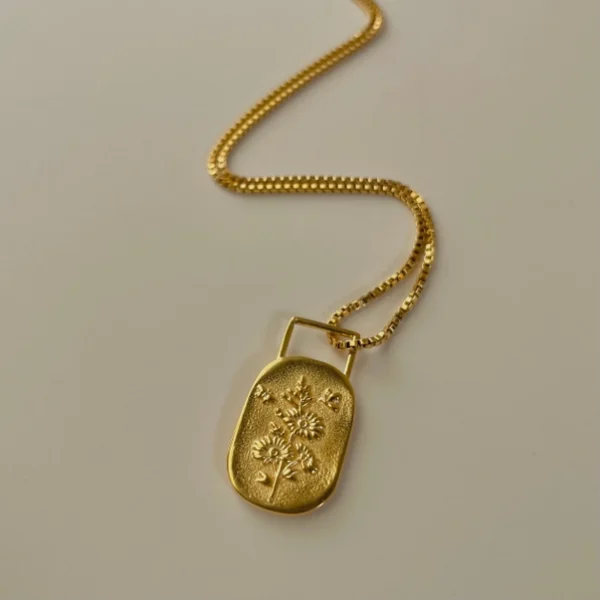 Bloom Affirmation Necklace- Gold