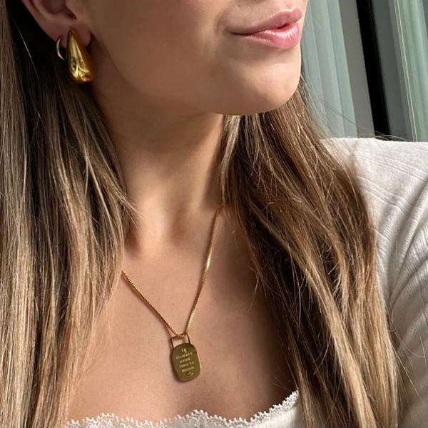 Bloom Affirmation Necklace- Gold - Image 2