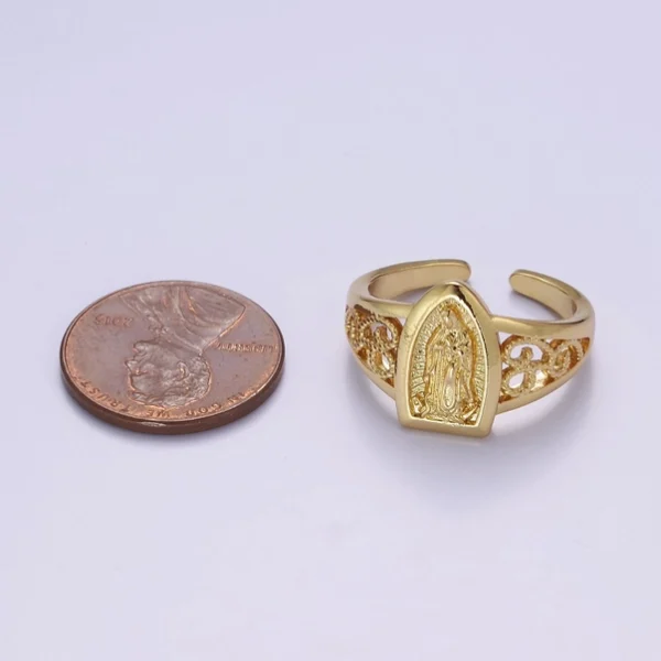 Catholic Our Lady of Guadalupe Virgin Mary Religious Ring - Image 3