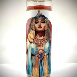 Cleopatra Glitter Candle – Egyptian Queen