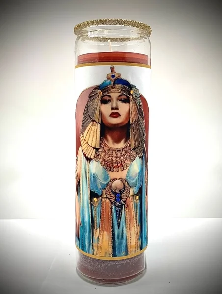 Cleopatra Glitter Candle – Egyptian Queen