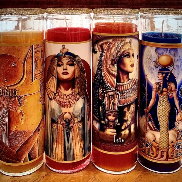 Cleopatra Glitter Candle – Egyptian Queen