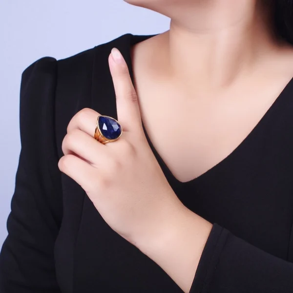 Colorful Teardrop Gemstone Ring Y446 ~Y451, Y459, Y480, Y481 - Image 11