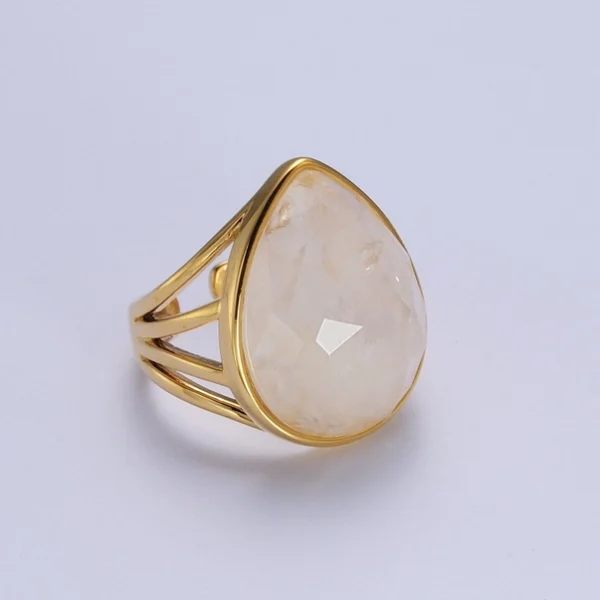 Colorful Teardrop Gemstone Ring Y446 ~Y451, Y459, Y480, Y481 - Image 6