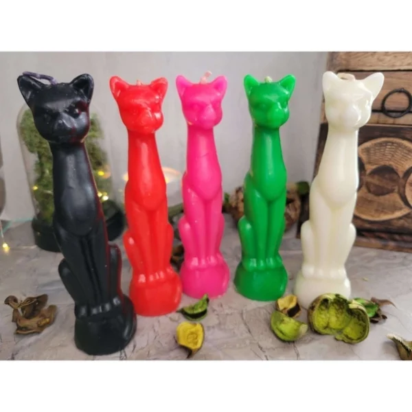 Decorative Ritual Cat-Shaped Candle Cat Candle Ritual