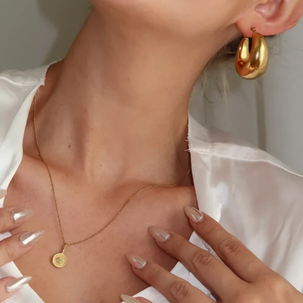 Evil Eye 2.0 Necklace- Gold - Image 2
