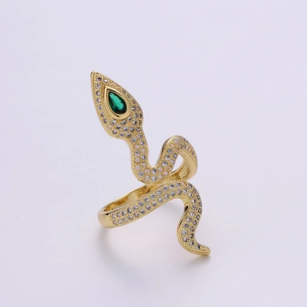 Gold Snake Ring, Serpent Ring, Gold Ring, Wrap Ring, Snake G