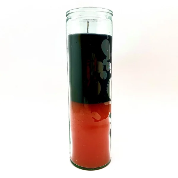 Halloween Orange and Black 7 Day Candle