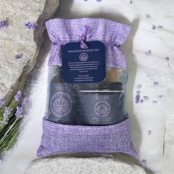 Magnesium Sleep Set with Magnesium Infused Body Butter & Oil - Image 2