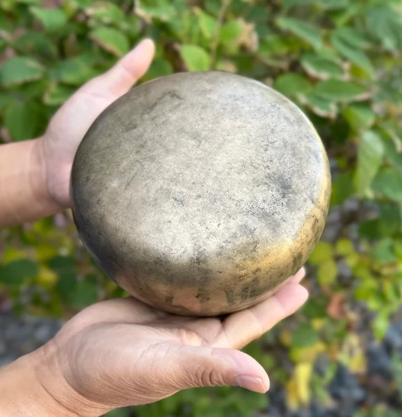 Mani Antique Rare Singing Bowl from Himalaya 5.75 Inches