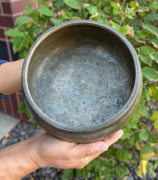 Mani Antique Rare Singing Bowl from Himalaya 7 Inches