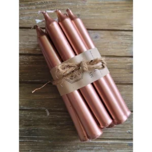 Pack of 10 , Gold , Silver or Copper Color Pack of Candle