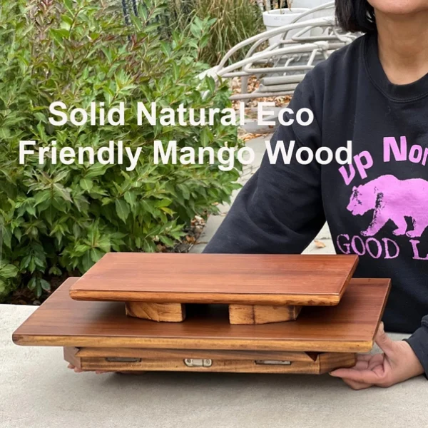 Premium Solid Wood Hand Carved Personal Shrine Altar Meditation Table