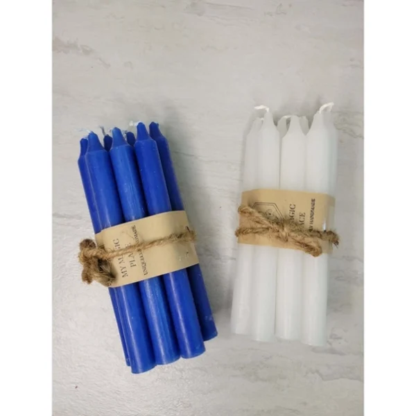 Set of 10 Candles 5" Chime Unscented Spell Candles Pack - Image 2