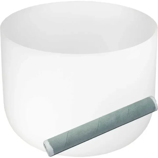 Singing Bowl – Crystal – Frosted White 9″-11″Dia
