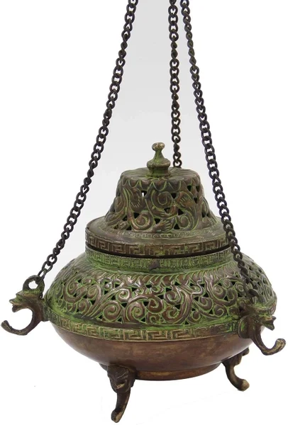 Tibetan Traditional Hanging Incense Burner Copper