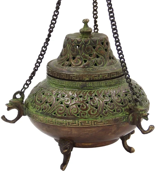 Tibetan Traditional Hanging Incense Burner Copper
