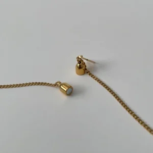 Wishbone Necklace- Gold