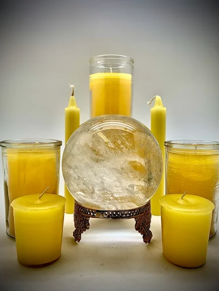 Yellow 7 Day Prayer Candle – Intellect, Wisdom, Knowledge