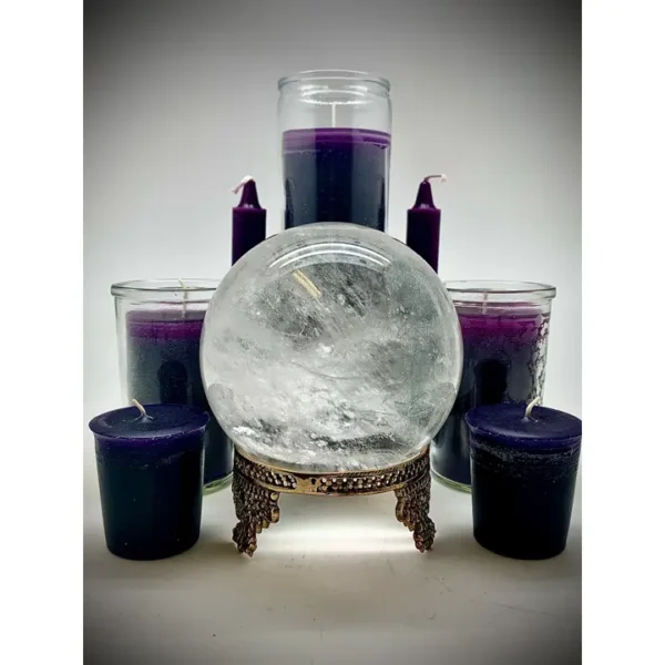 Purple 7 Day Prayer Candle - Spiritual Healing, Dreams