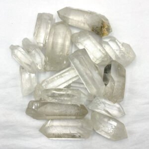 Bulk Rough Minerals – Clear Quartz Points Mixed Sizes (2.2 lb)