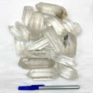 Bulk Rough Minerals – Clear Quartz Points Mixed Sizes (2.2 lb)