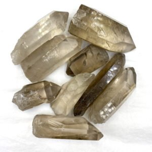 Bulk Rough Minerals – Smokey Quartz Points Mixed Sizes (1 lb)