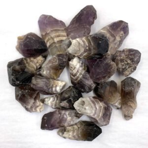 Bulk Rough Minerals – Amethyst Chevron Points M/L (1 lb)