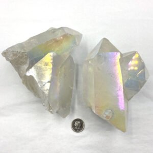 Clear Quartz Angel Aura Clusters – Large