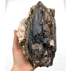 Black Tourmaline / Mica Rough – Large