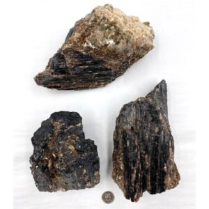 Black Tourmaline / Mica Rough – Medium