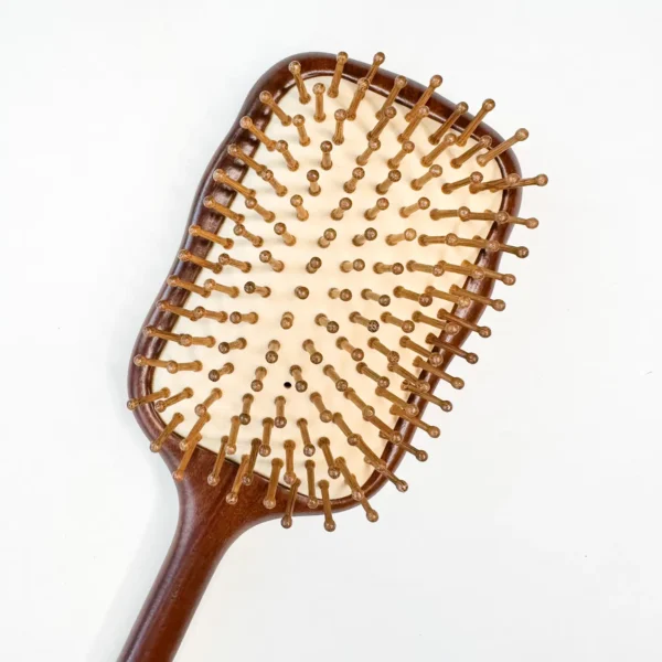 Premium Rosewood Hair Brush with Natural Bamboo Bristles