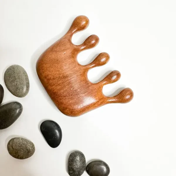 Eco-Friendly Natural Sandalwood Detangling Comb - Image 5