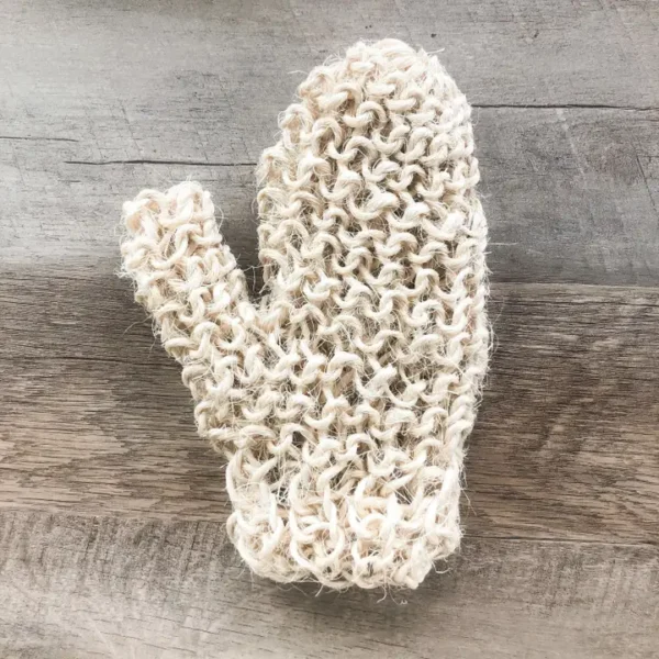 Natural Sisal Bath Mitt - Organic Exfoliating glove - Image 2