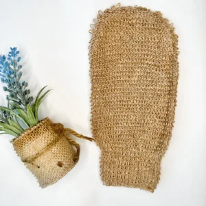 Natural Jute Mitt – Organic Biodegradable Exfoliating