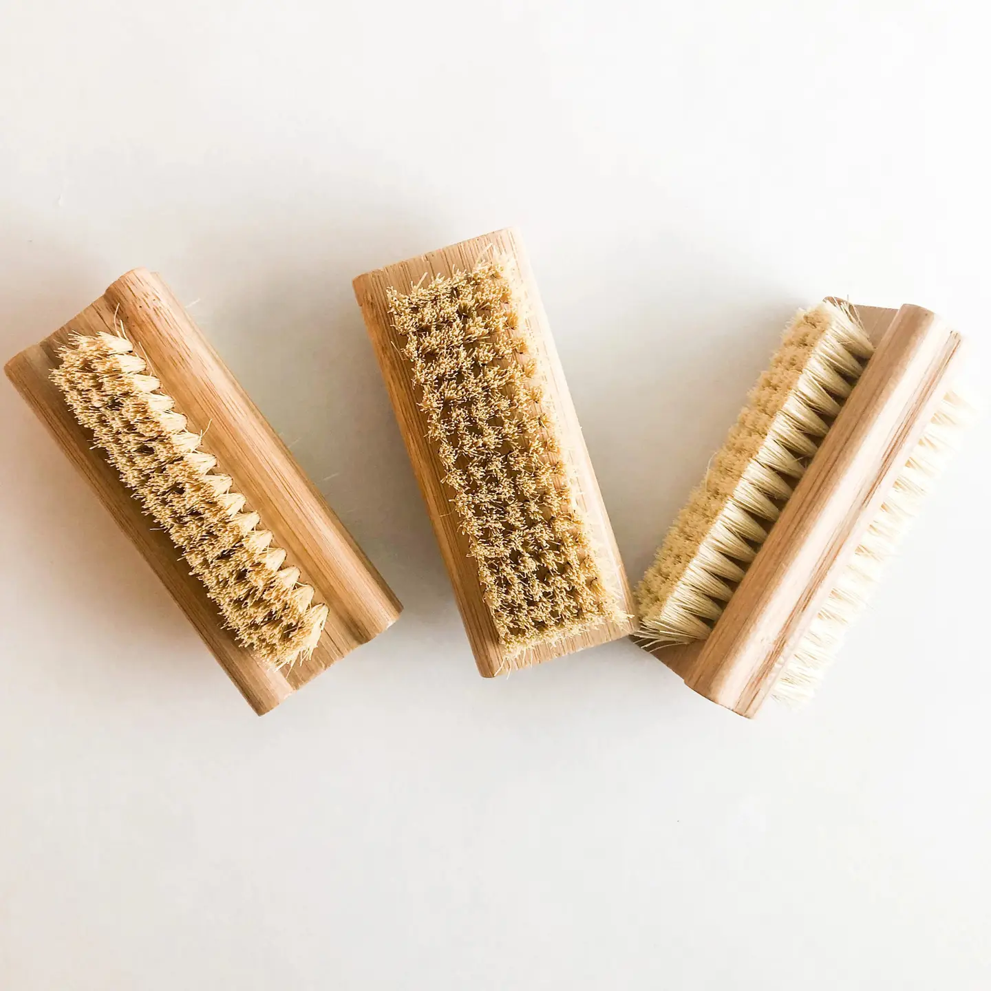 Natural Bamboo Nail Brush - Plastic Free Nail Brush - Image 3